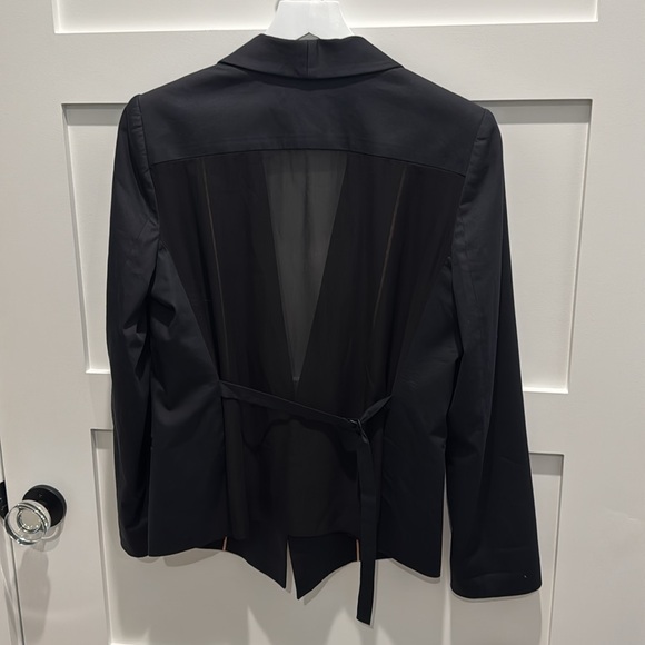 All Saints Black Blazer with Sheer Rear Panel - Best for US size 6 - Picture 3 of 5